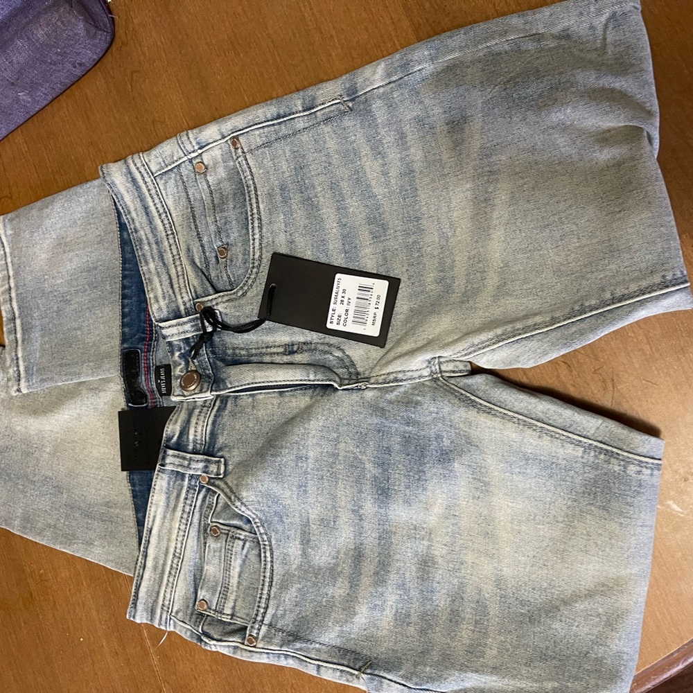 Stylish Men's Skinny Jeans in Light Blue